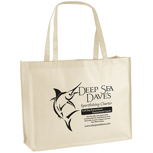 George Non-Woven Bag in Natural - custom printed bag - Graphink Miami