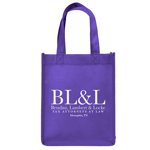 Ike Non-Woven Bag in Grape - custom printed bag - Graphink Miami