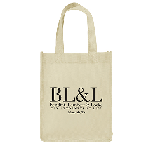 Ike Non-Woven Bag in Natural - custom printed bag - Graphink Miami