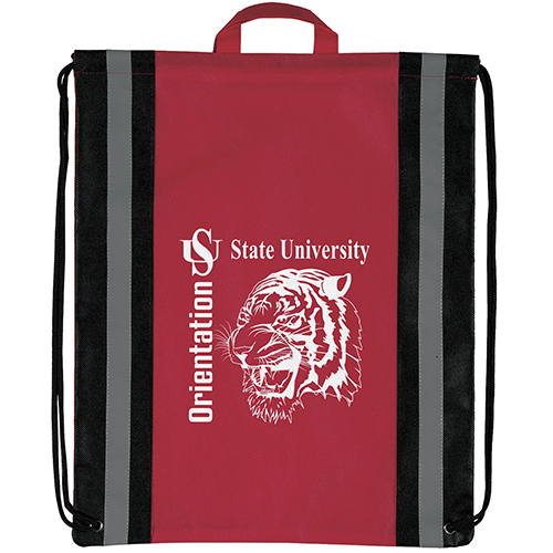Magellan Non-Woven Bag in Red - custom printed bag - Graphink Miami