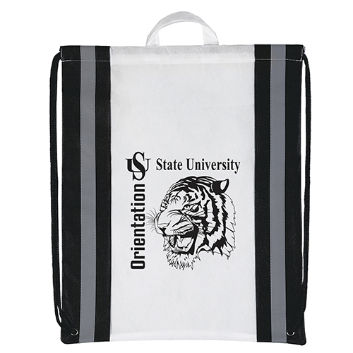 Magellan Non-Woven Bag in White - custom printed bag - Graphink Miami