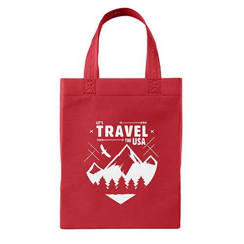 Glory™ Non-Woven Bag in Red - custom printed bag - Graphink Miami