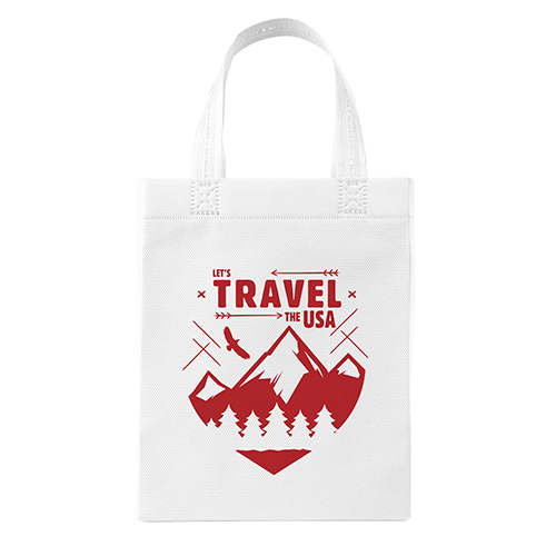 Glory™ Non-Woven Bag in White - custom printed bag - Graphink Miami