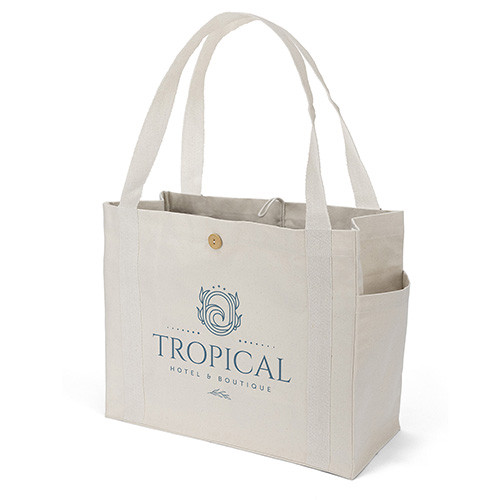 Sandford™ Deluxe Canvas Tote custom printed cotton bag - view 3 - Graphink Miami