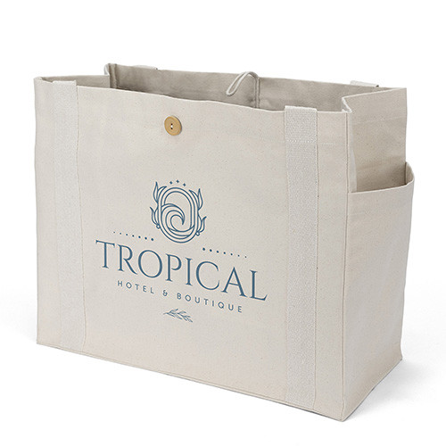 Sandford™ Deluxe Canvas Tote custom printed cotton bag - view 4 - Graphink Miami
