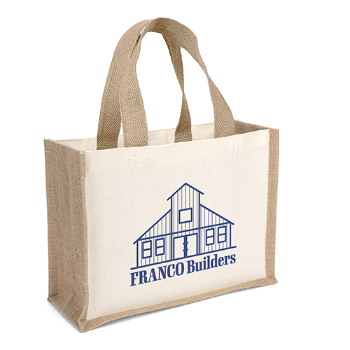 Reyna Natural Tote custom printed cotton bag - view 2 - Graphink Miami