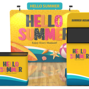 10x10 custom trade show booth kit 25 - Graphink Miami