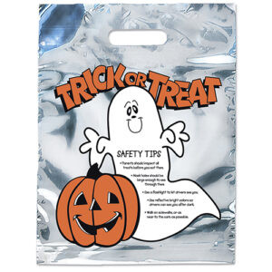 Silver Reflective Ghost Bag custom printed plastic bag - Graphink Miami