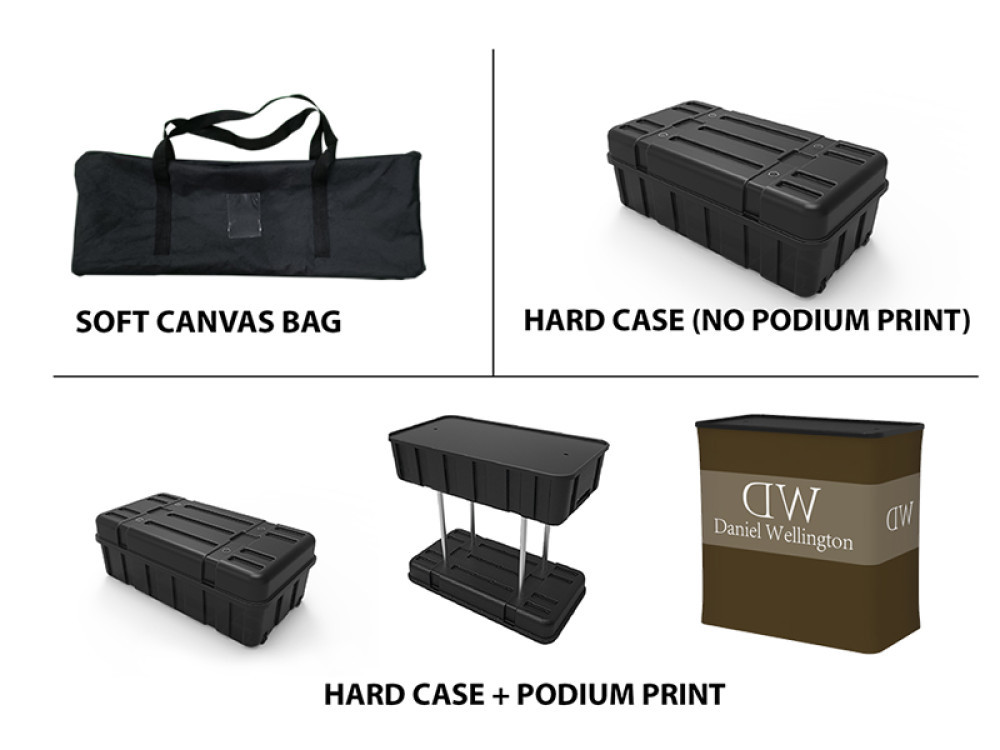 10x10 custom trade show booth kit A1 - view 4 - Graphink Miami