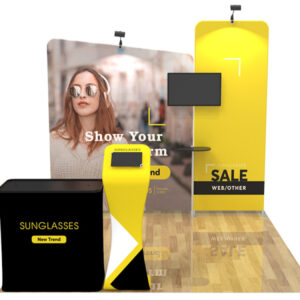 10x10 custom trade show booth kit 03 - Graphink Miami