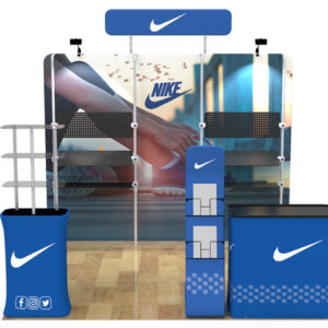 10x10 custom trade show booth kit E - Graphink Miami