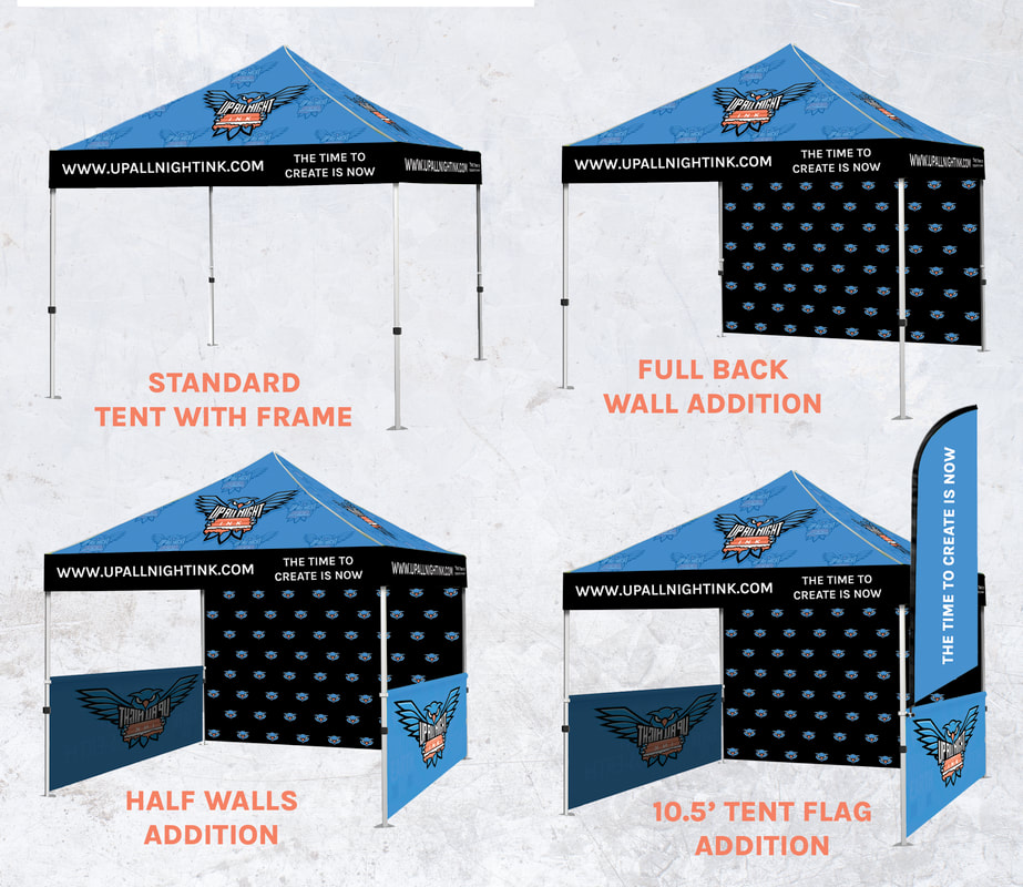 Custom Printed 10ft x 10ft Tent