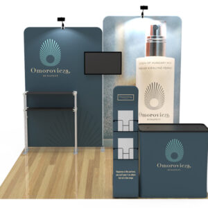 10x10 custom trade show booth kit B1 - Graphink Miami