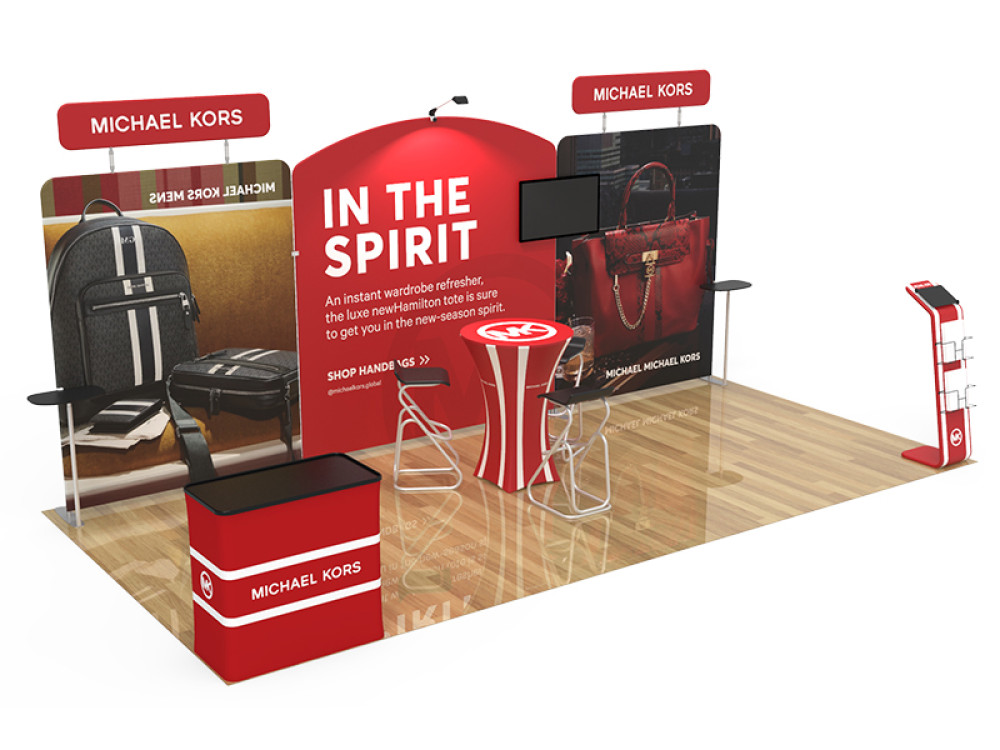 10x20 custom trade show booth kit 06 - view 3 - Graphink Miami
